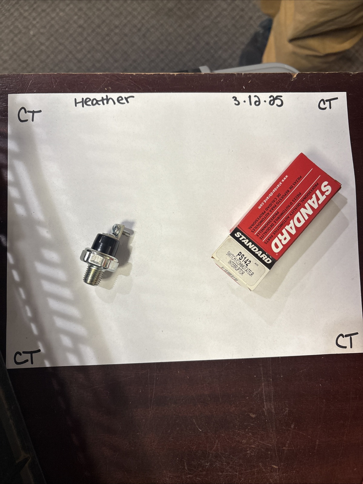 Air Brake Pressure Switch Standard PS-142