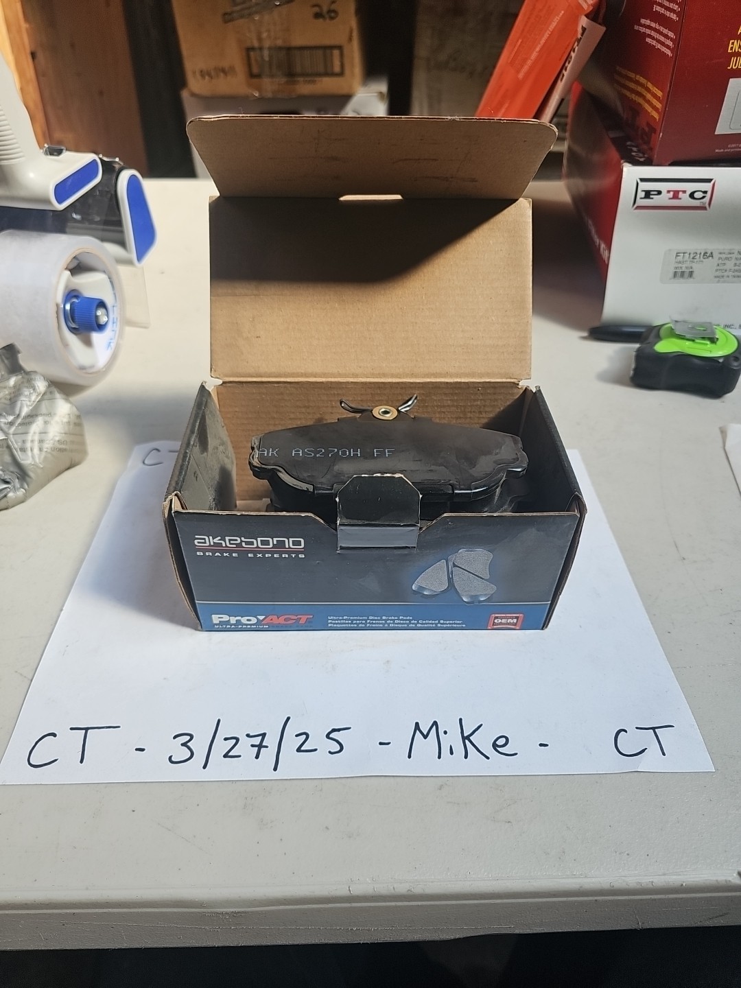 Akebono ACT601 ProACT Ultra Premium Ceramic Disc Brake Pad Set Fits Ford Lincoln - Image 4