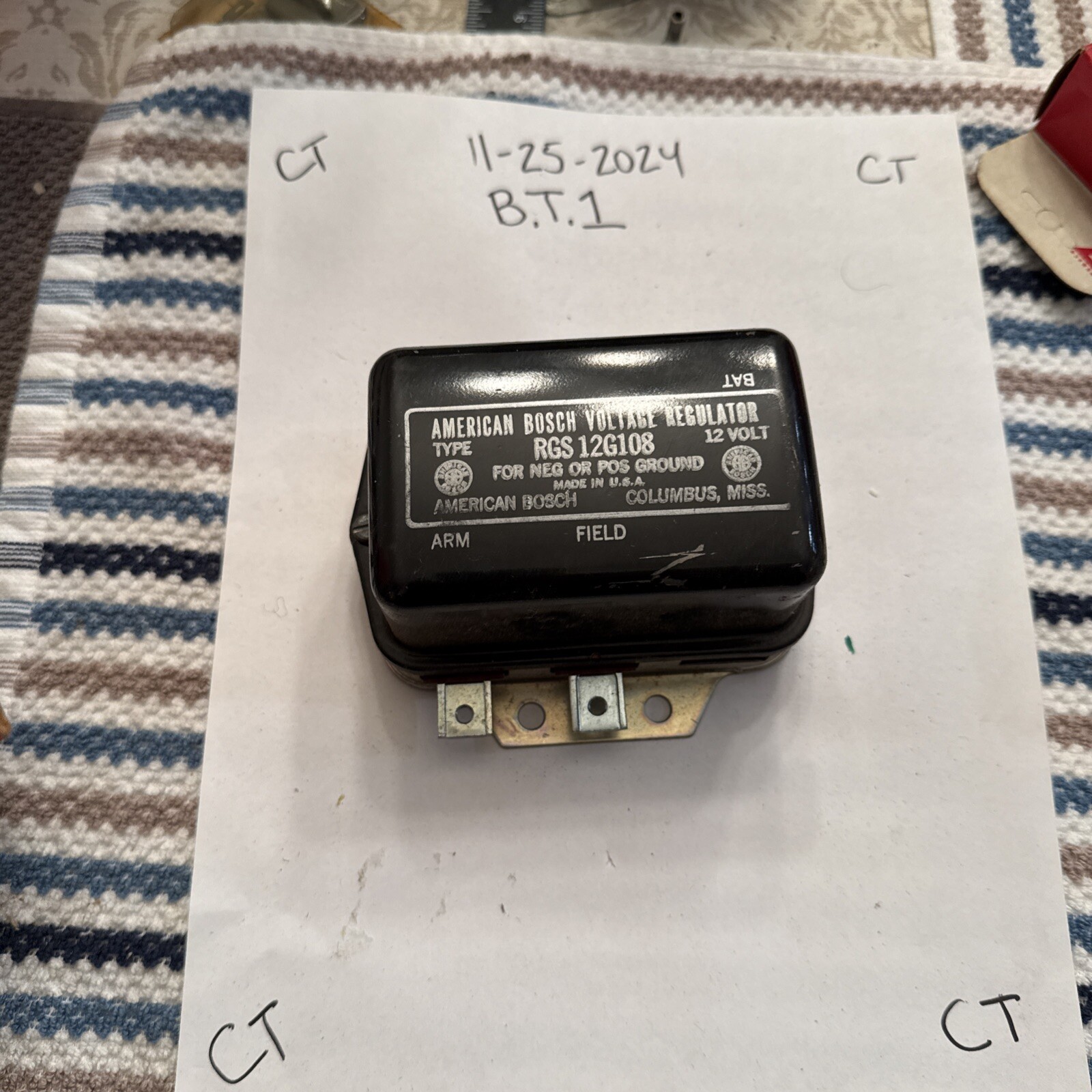 American Bosch RGS12G108 Voltage Regulator