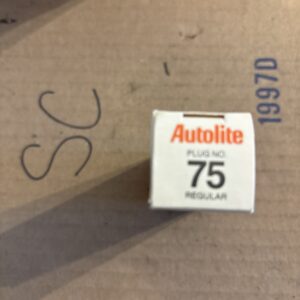 Autolite Spark Plugs No. 75 - One Single - Plug New - Old Stock -