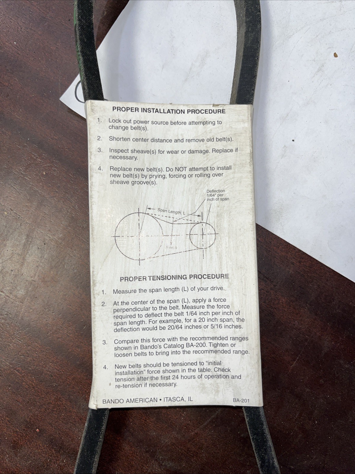 Bando V Belt 5L390 - Image 4