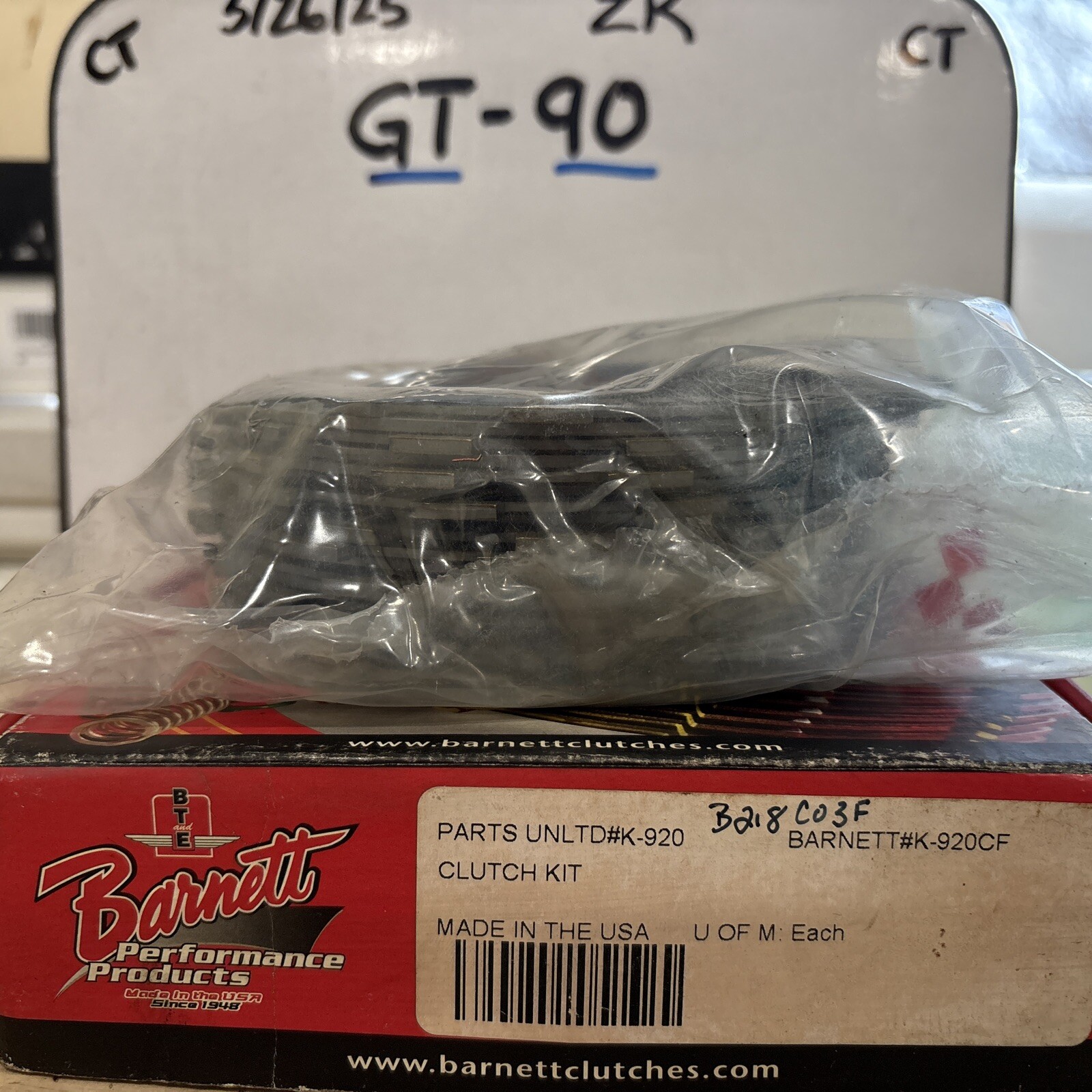 Barnett Dirt Digger K Series Clutch Plate Kit (no Springs) K-920CF - Image 4