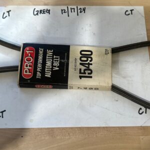 Belts 15490/7490 V-Belt, 15/32" wide, 49" Length, Black