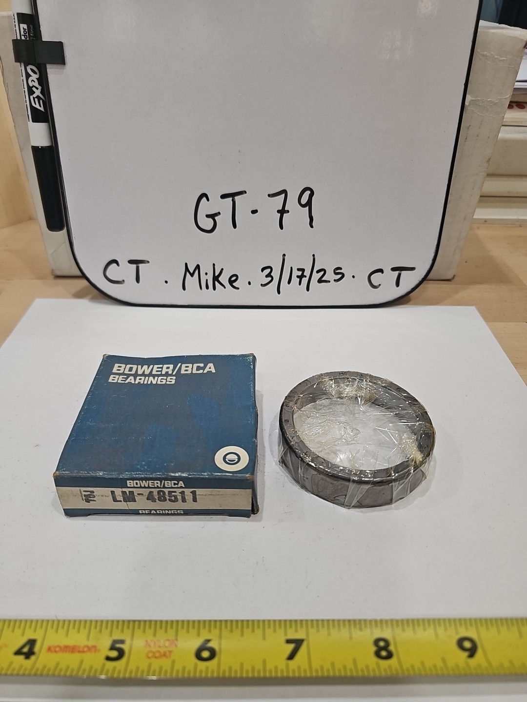 Bower BCA LM48511 Made by Tyson USA NOS Tapered Roller Bearing Cup