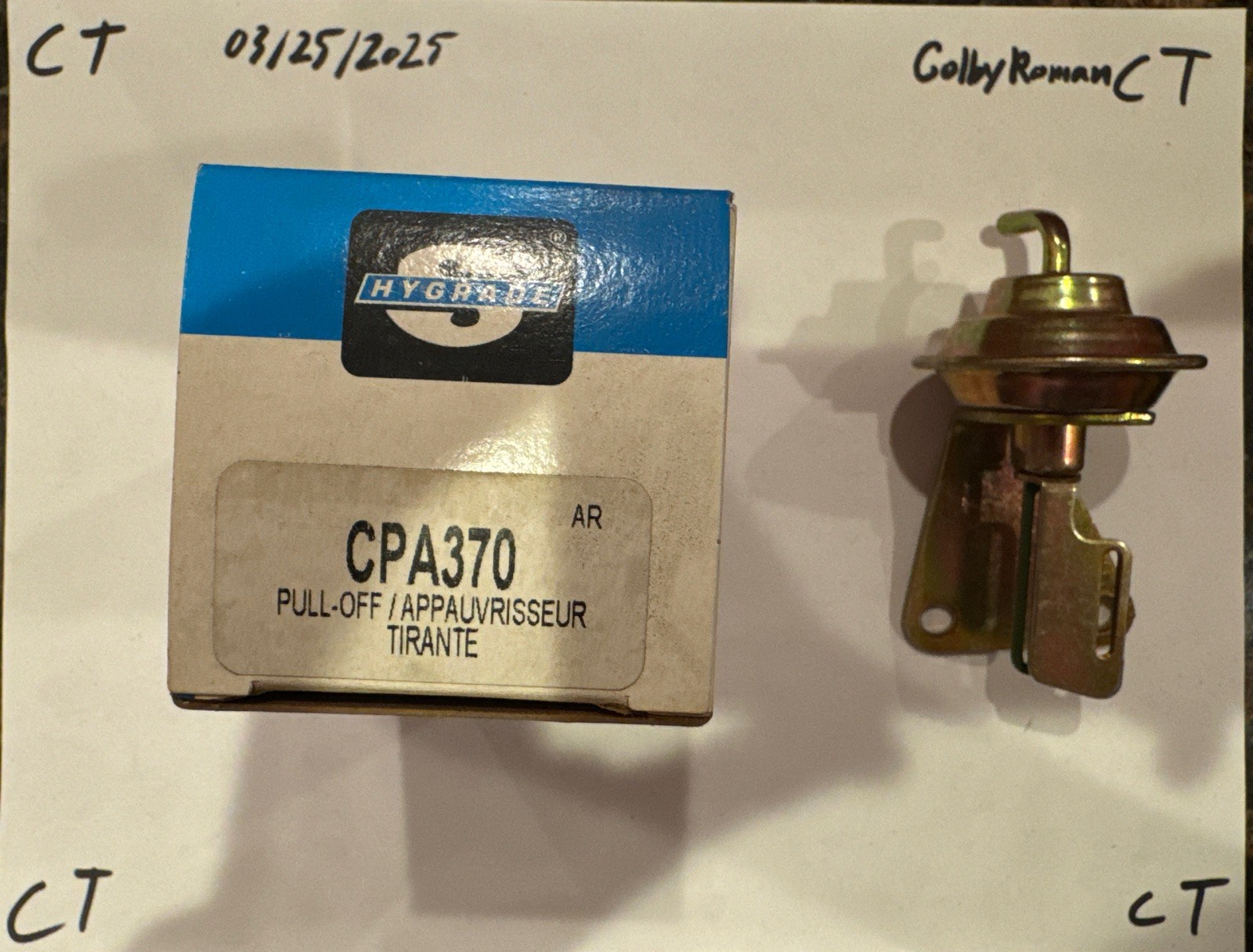 Carburetor Choke Pull-Off Standard CPA370 - Image 3