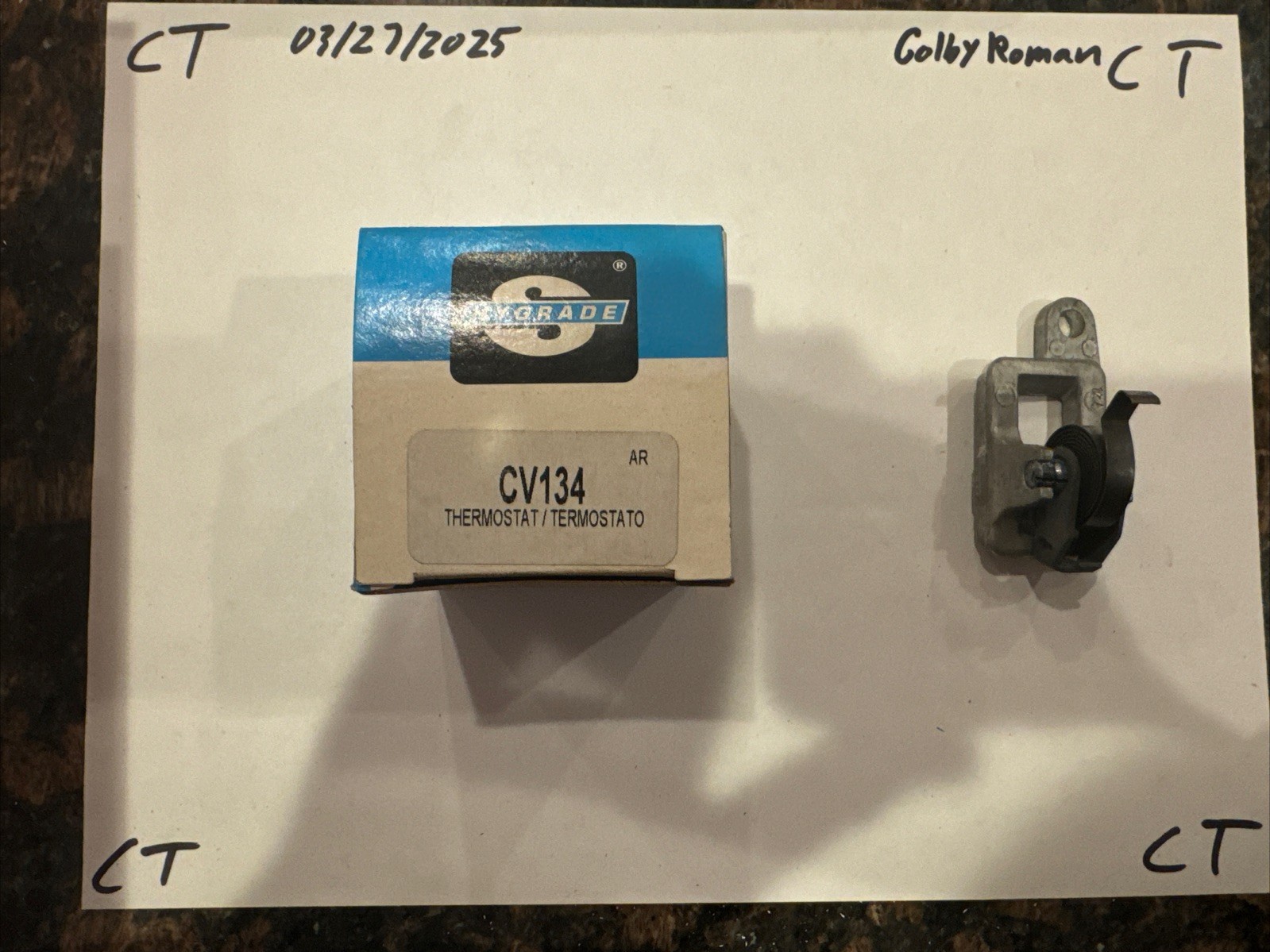 Carburetor Choke Thermostat Standard CV134