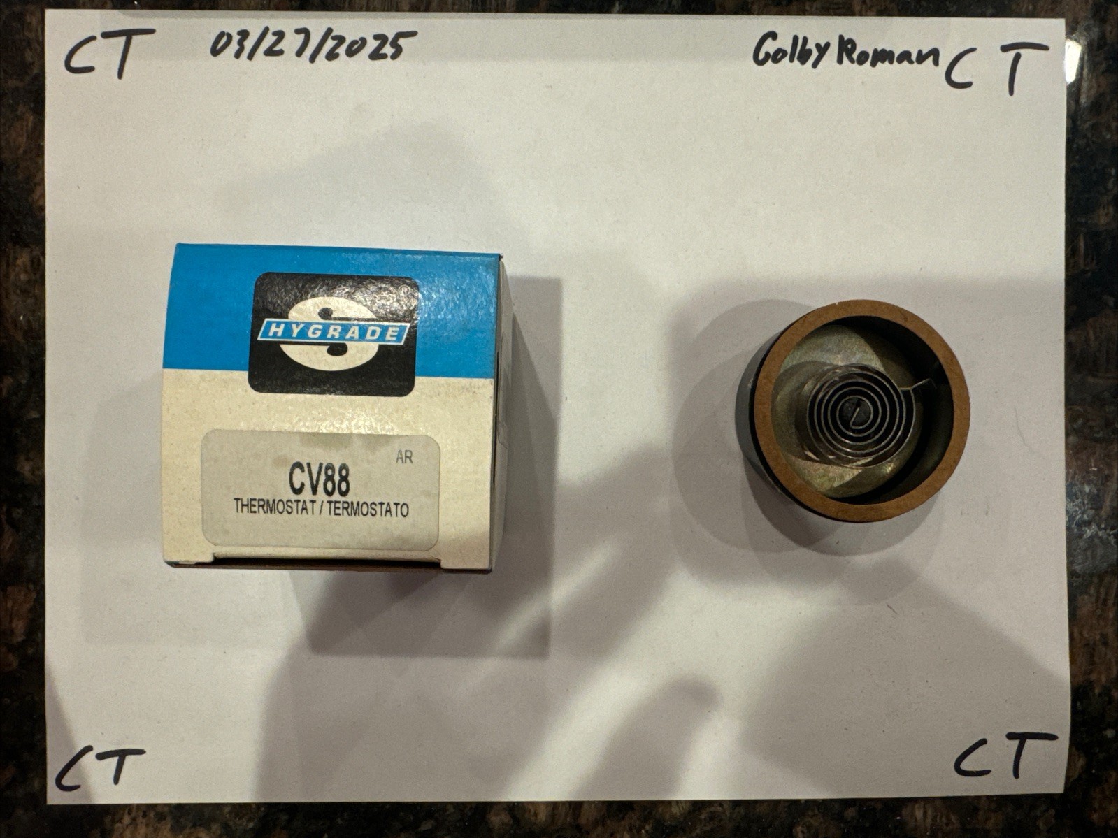 Carburetor Choke Thermostat Standard CV88