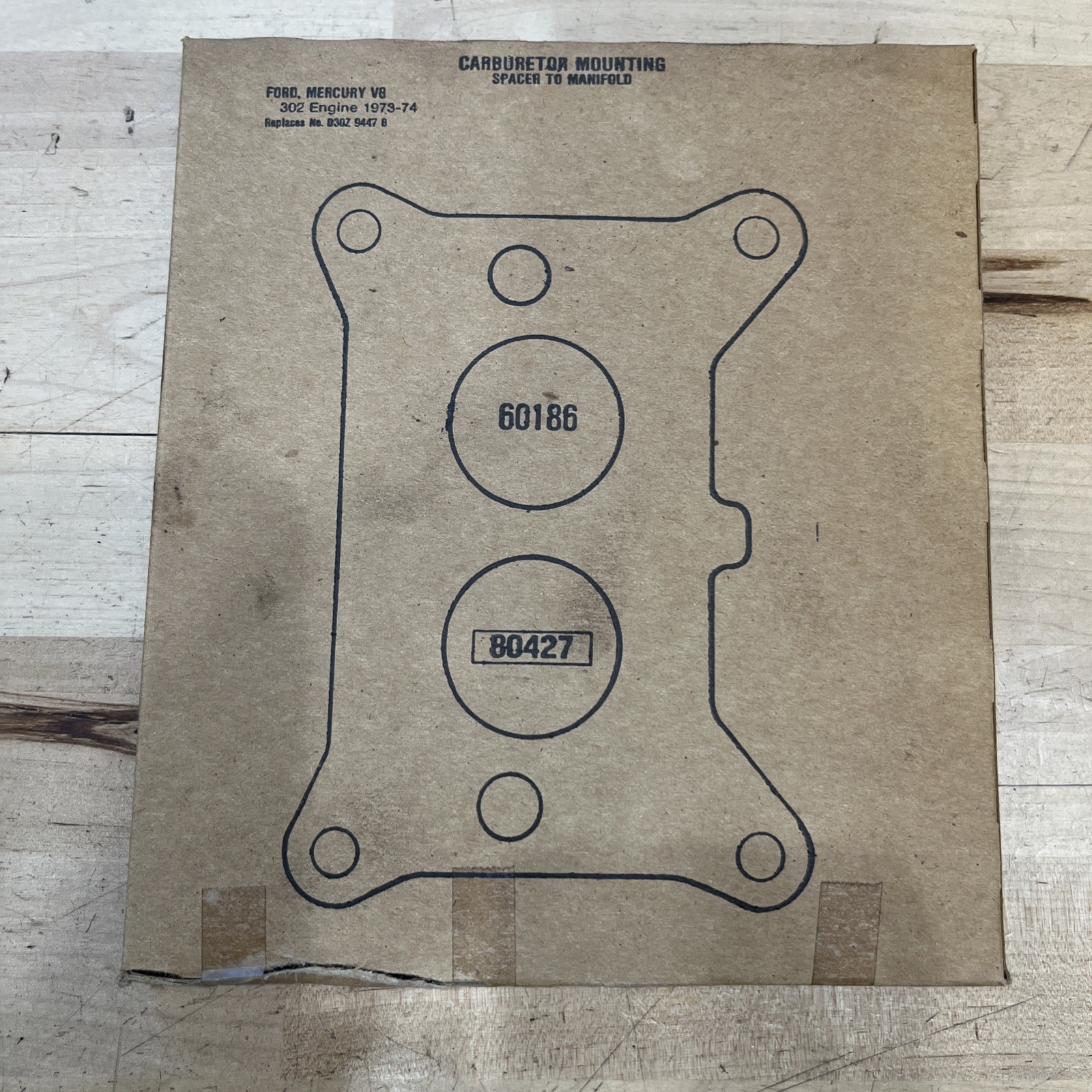 Carburetor Mounting Gasket Fel-Pro 60186 Ford, Mercury NOS - Image 3