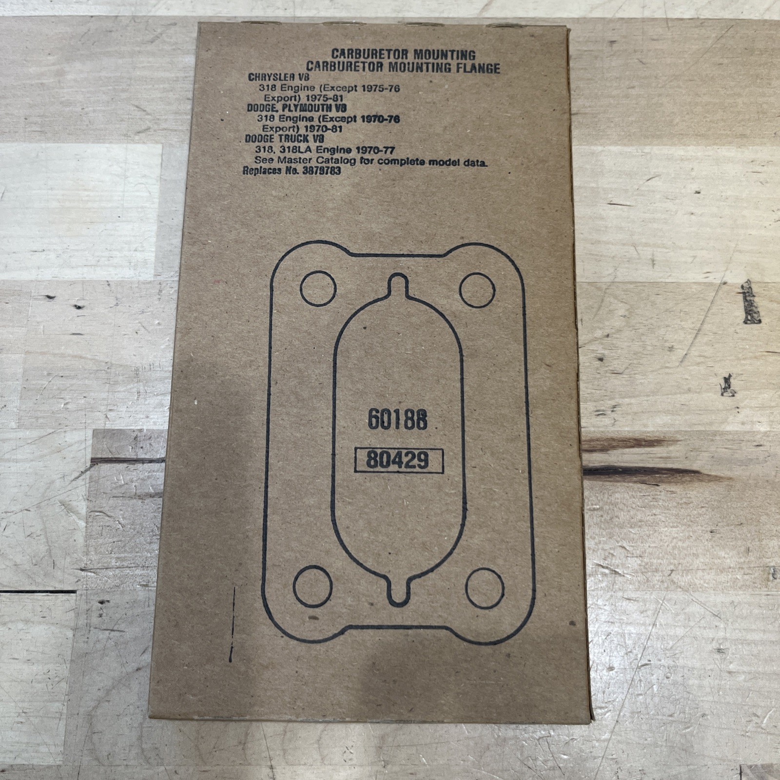 Carburetor Mounting Gasket Fel-Pro 60188 Chrysler, Dodge NOS - Image 3