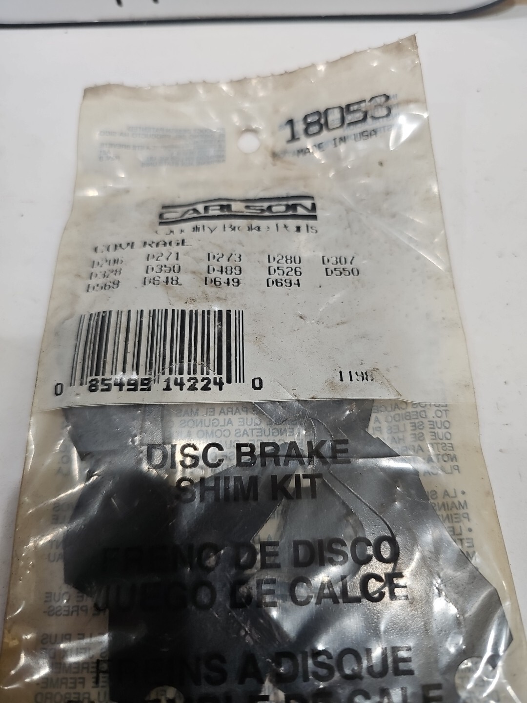 Carlson 18053 Disc Brake Shim Kit - Image 3