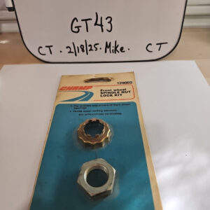 Champ No. 129002 Front Wheel Spindle Nut Lock Kit