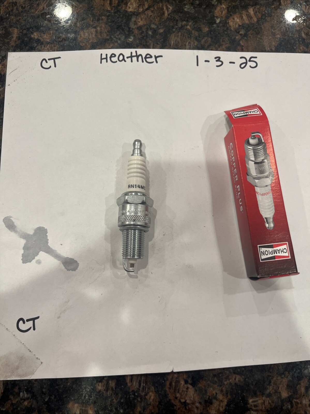 Champion 31 Spark Plug-Copper Plus Part RN14MC5 Conductor Electrode - Image 3