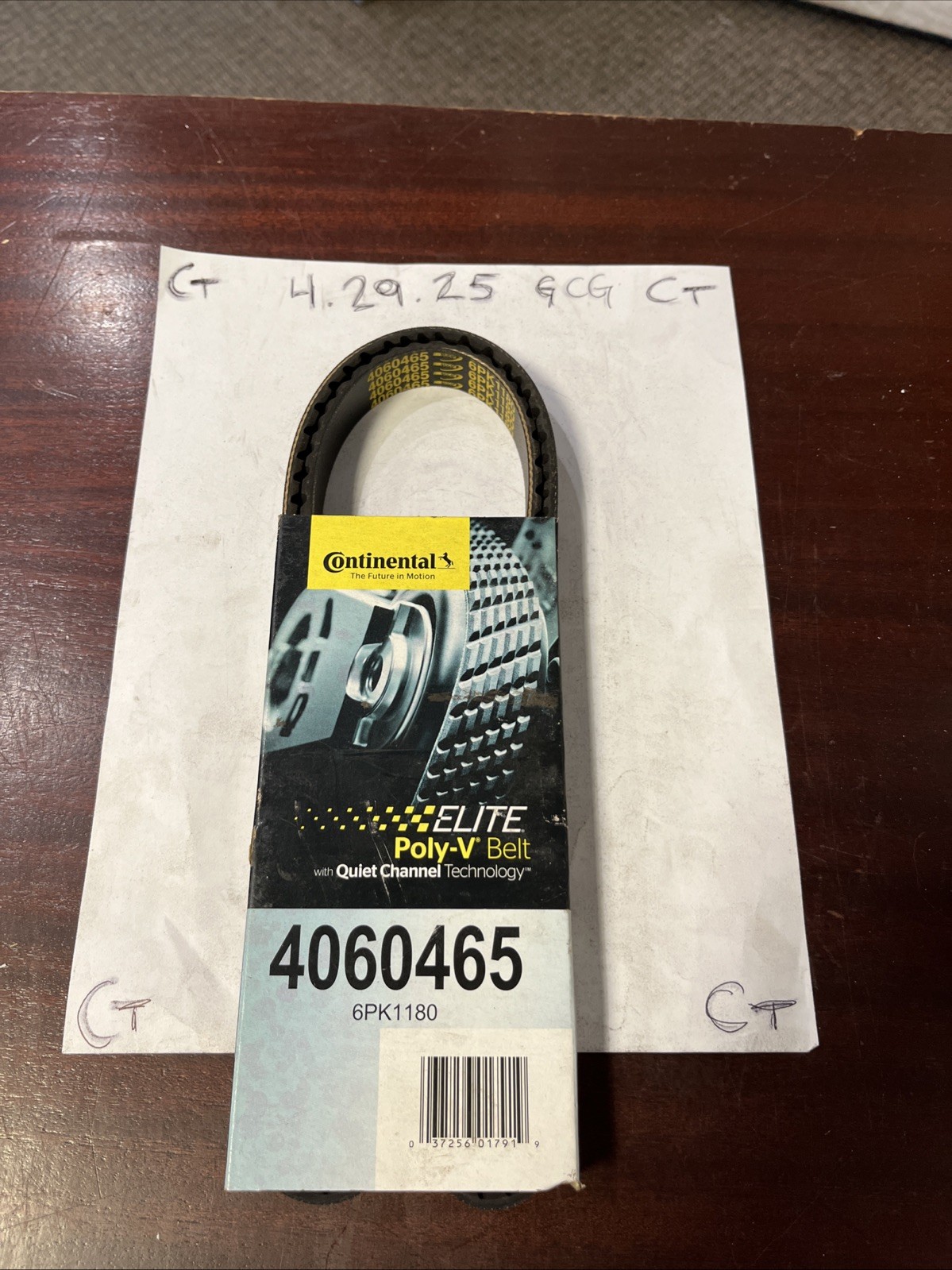 Continental 4060465 Serpentine Belt - 0.84" X 47.00" 6 Ribs OE Tecnology Series