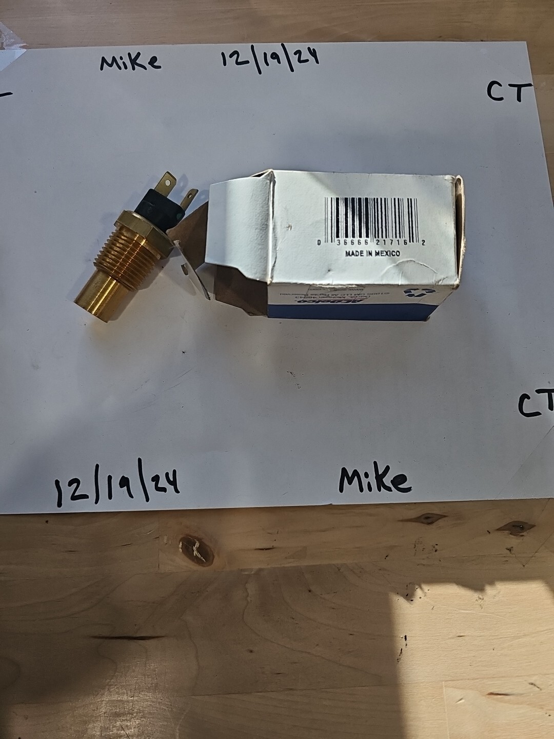 D1897A AC Delco Coolant Temperature Sensor New for Chevy/Oldsmobile