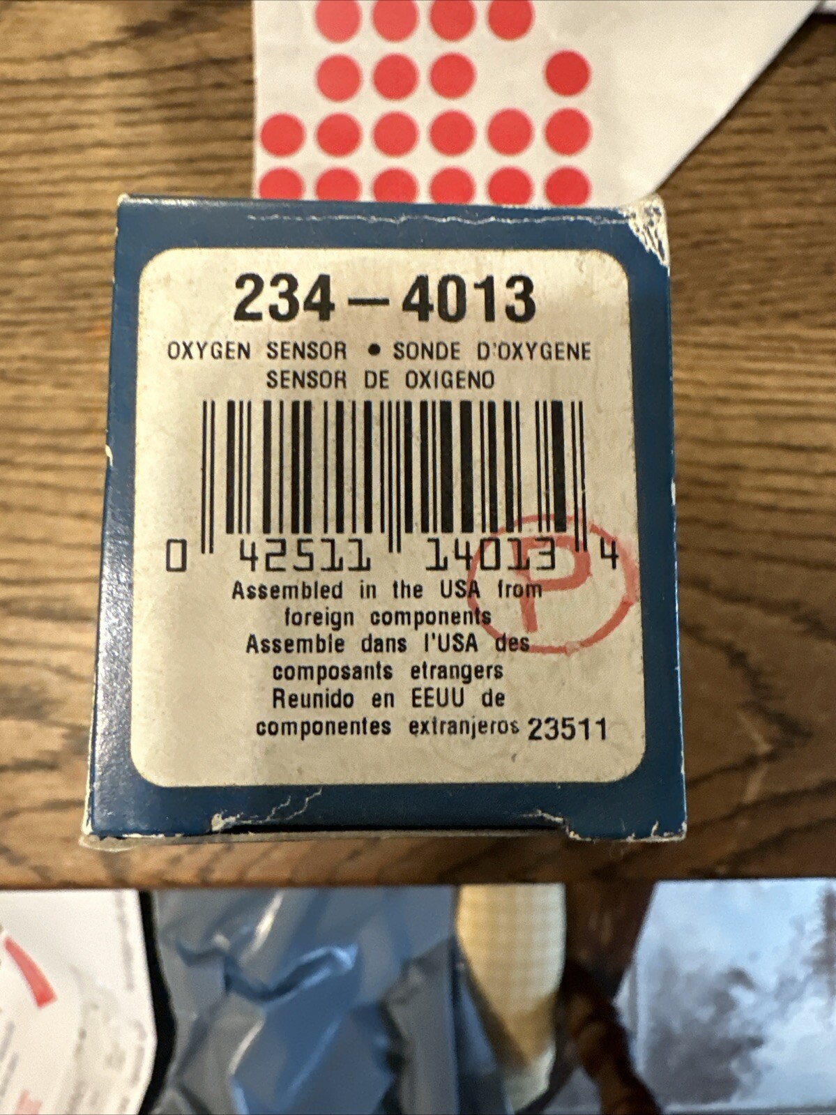 DENSO 234-4013 Oxygen Sensor 4 Wire, Direct Fit, Heated, Wire Length: 35.83