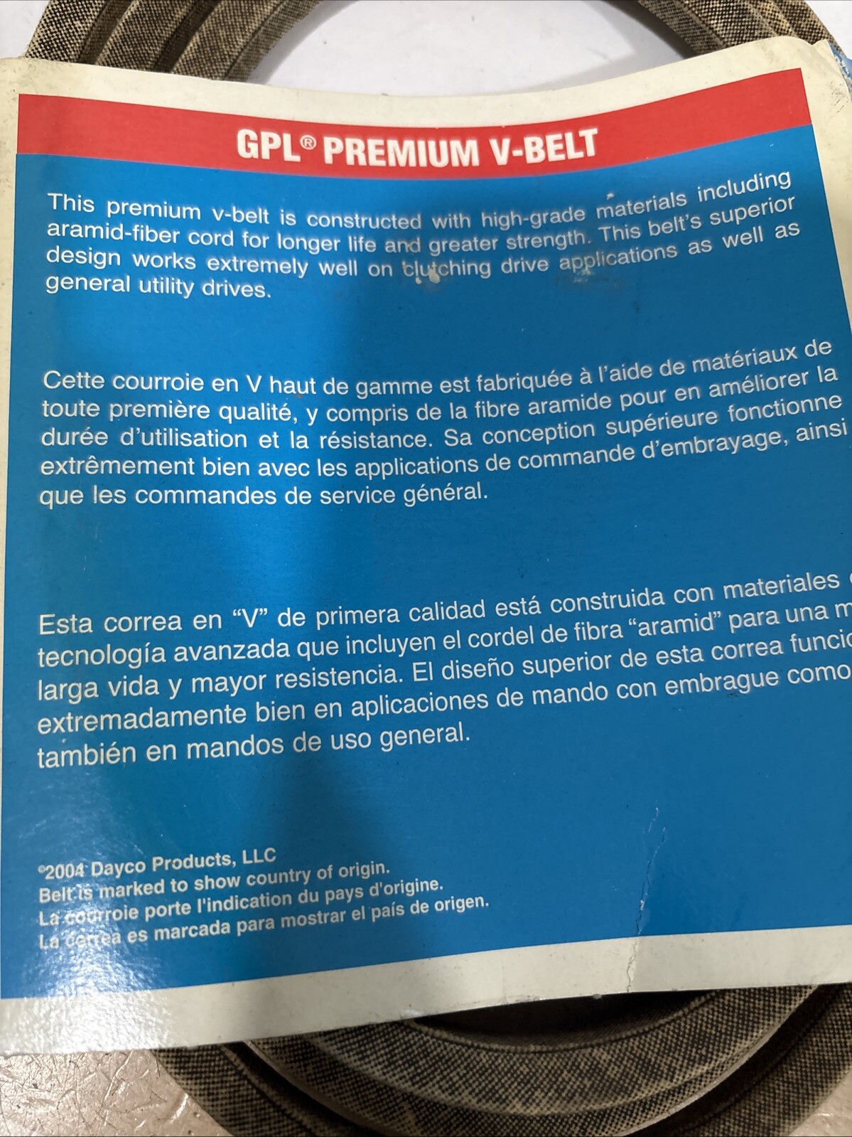 Dayco GPL Premium L471 Power Equipment Accessory Drive Belt - 1/2" X 71" - Image 4