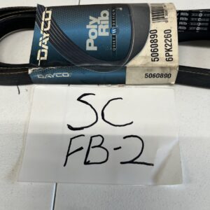 Dayco Poly-Rib Quiet Design Serpentine Belt, 5060890 (6PK2260)