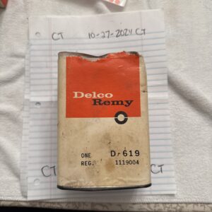 Delco D619 1119004 NOS Voltage Regulator Heavy Duty Low Cut-in