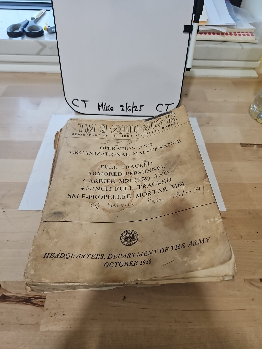 Department Of The Army Technical Manual TM 9-2300-203-12