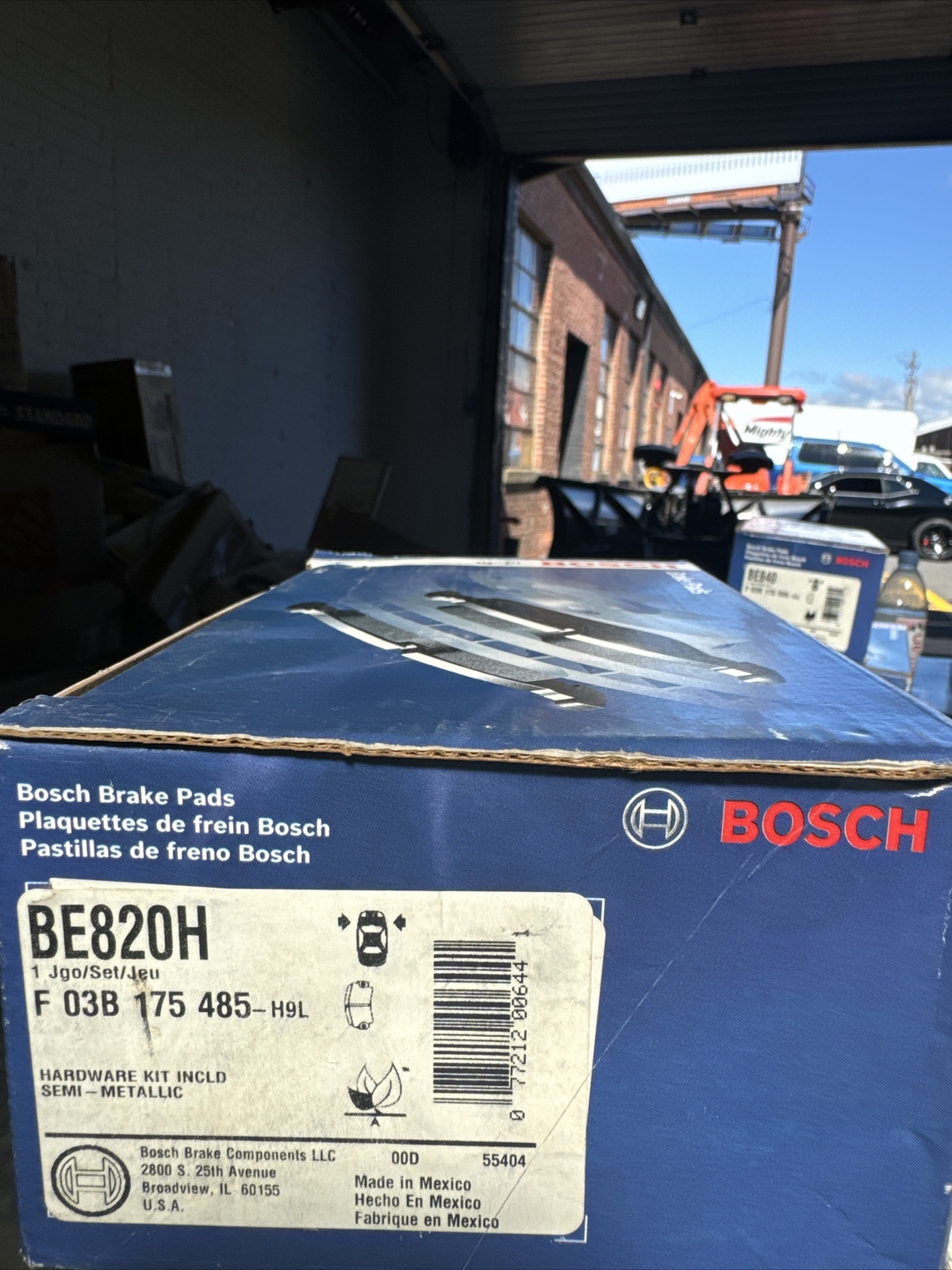 Disc Brake Pad Set-Blue Brake Pads with Hardware Front Bosch BE820H