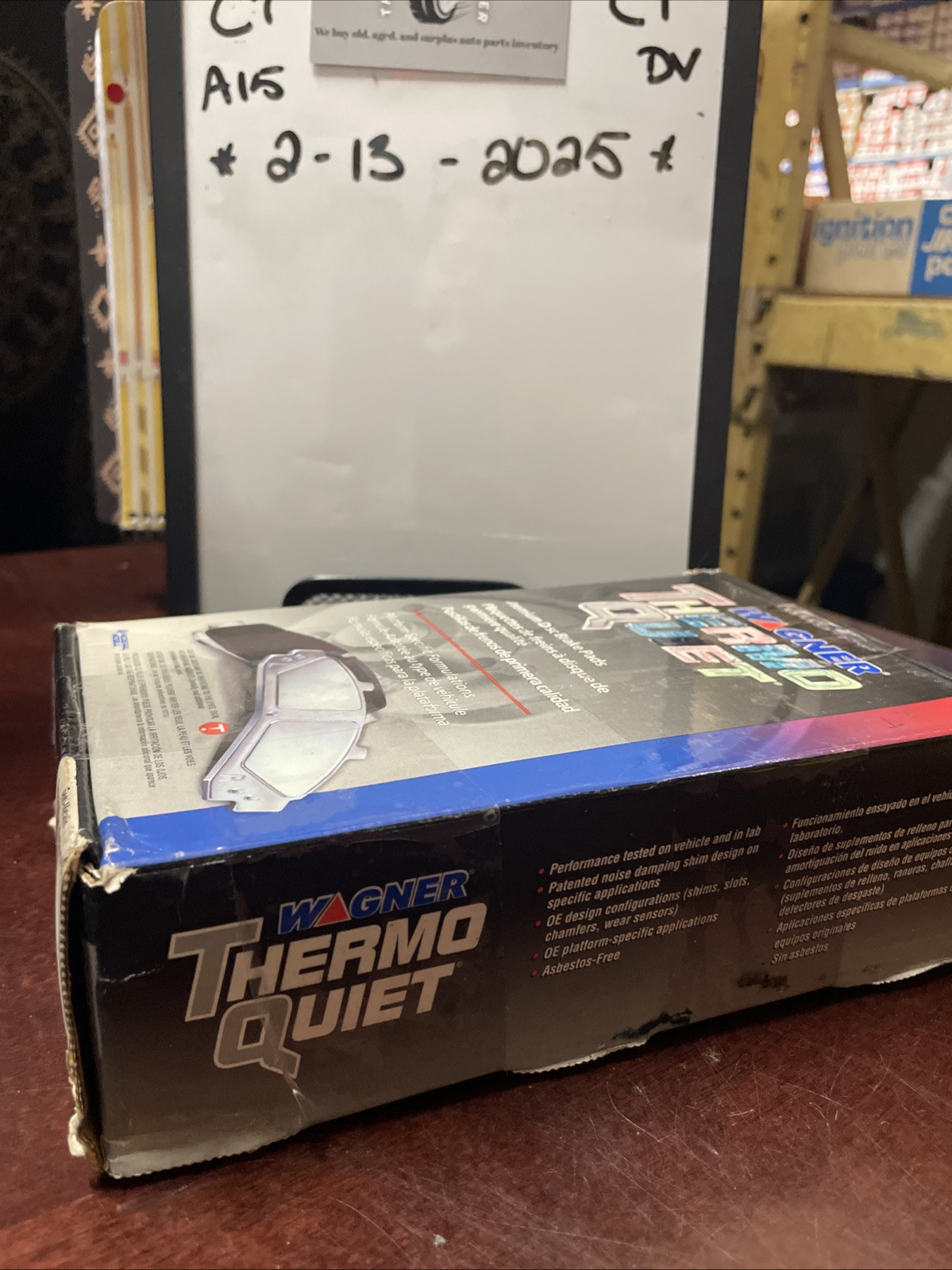 Disc Brake Pad Set-ThermoQuiet Disc Brake Pad Front Wagner MX805