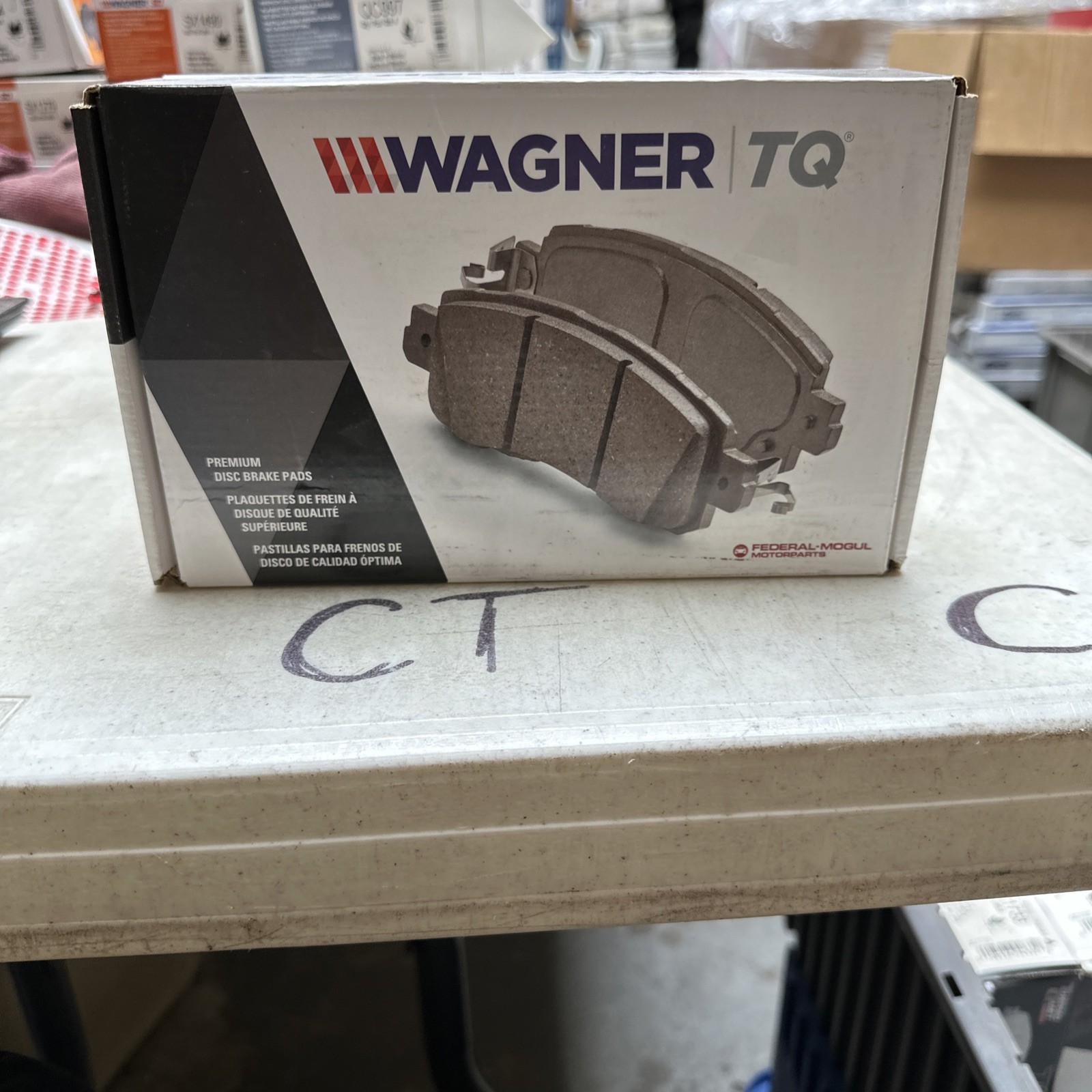 Disc Brake Pad Set-ThermoQuiet Disc Brake Pad Front Wagner QC1351