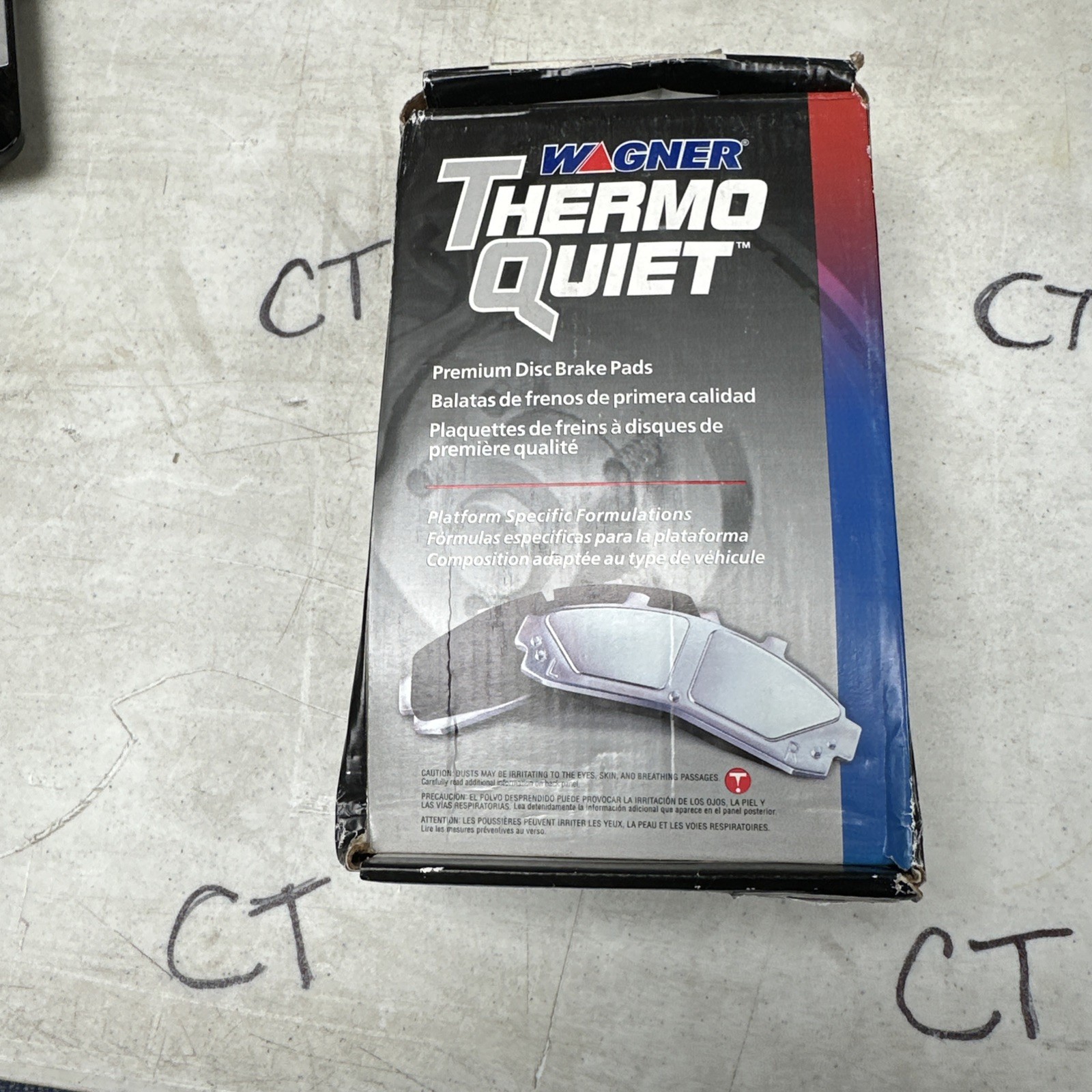 Disc Brake Pad Set-ThermoQuiet Disc Brake Pad Front Wagner QC730A