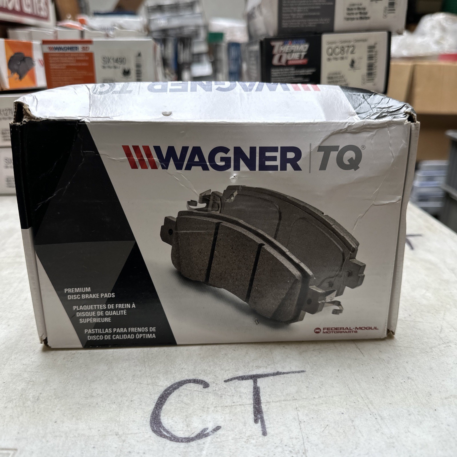 Disc Brake Pad Set-ThermoQuiet Disc Brake Pad Wagner QC969