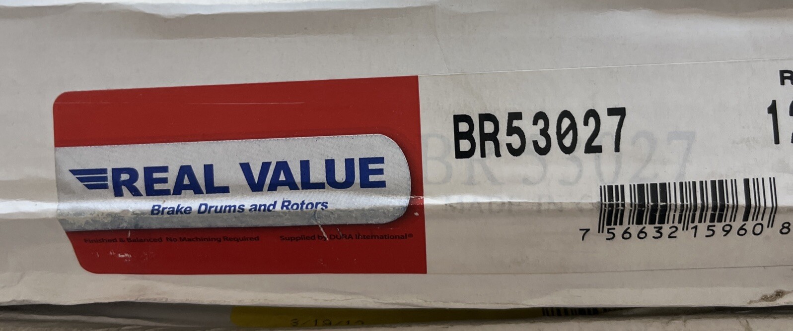 Disc Brake Rotor-Laredo Real Value BR53027