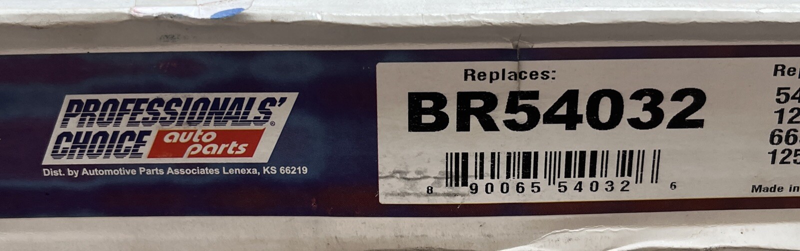 Disc Brake Rotor Professionals Choice BR54032