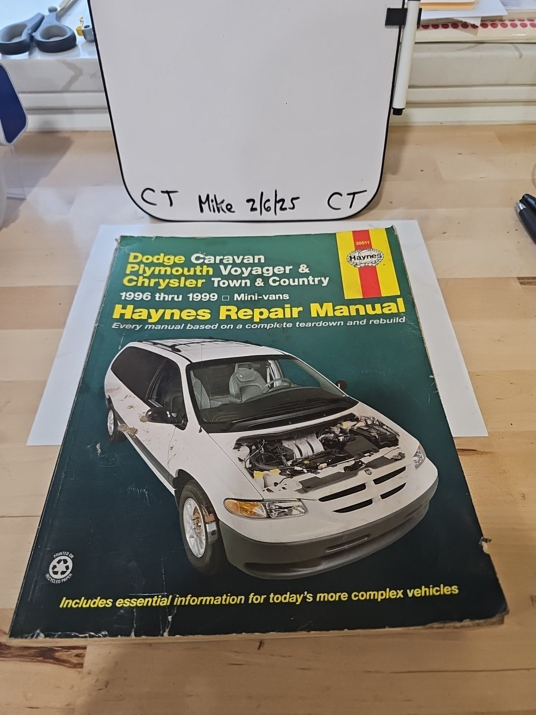 Dodge Caravan Plymouth Voyager Haynes 30011 1996-1999 Repair Manual