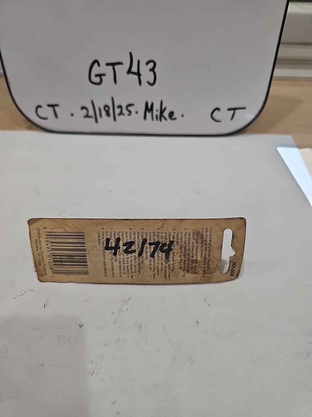 Dorman 701-008 Ford Headlight Adjusting Screw 1 Pkg Of 2 (42174) - Image 4