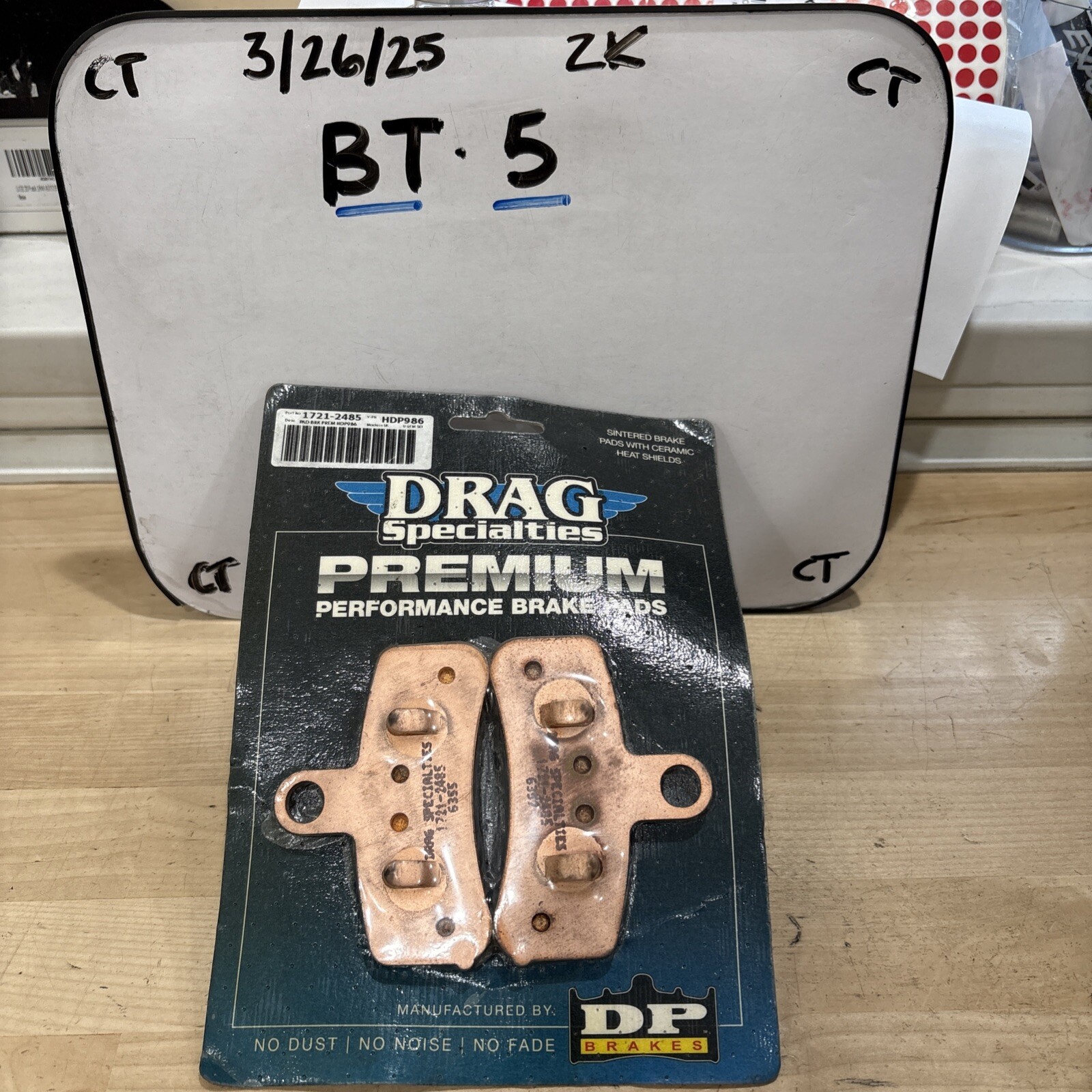 Drag Specialties Premium Sintered Brake Pads 1721-2485 w Ceramic Heat Shields