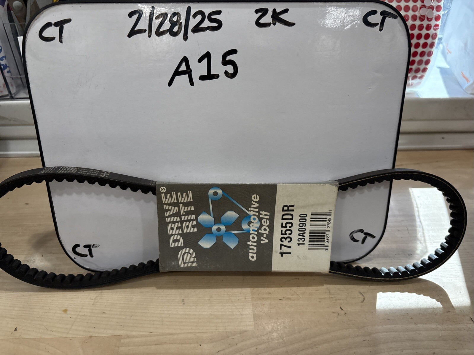 Drive-rite 17355DR Accessory Drive Belt - 0.53" X 35.50" - 36 Degree