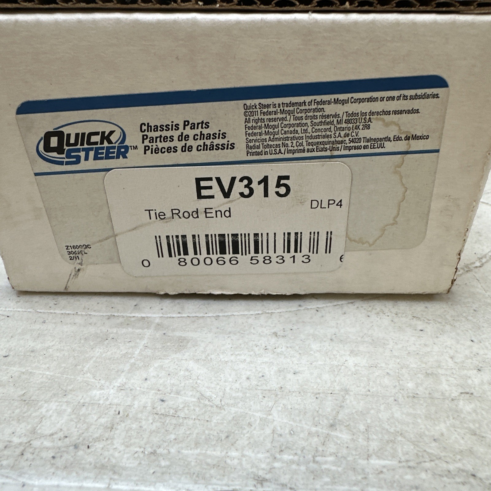 EV315 Quick Steer Automotive Steering Tie Rod End Quick Steer EV315