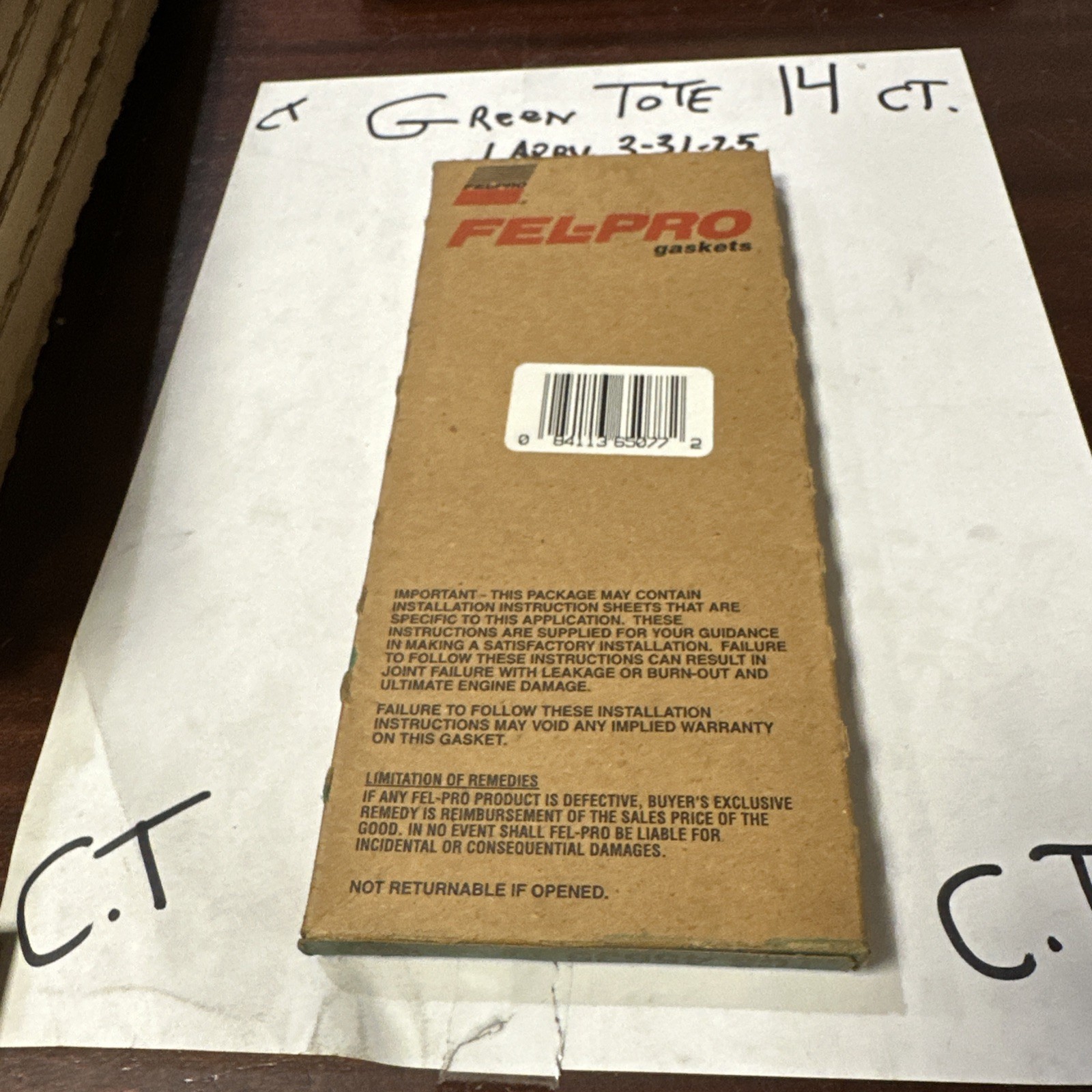 Engine Camshaft Seal Fel-Pro TCS 45635