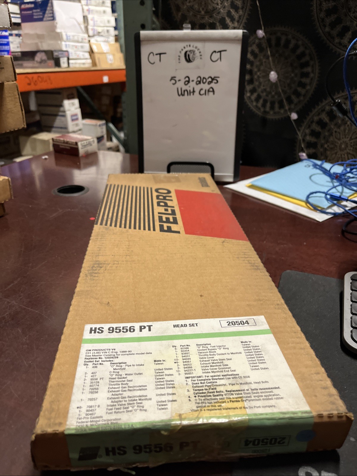 Engine Cylinder Head Gasket Set Fel-Pro HS 9556 PT