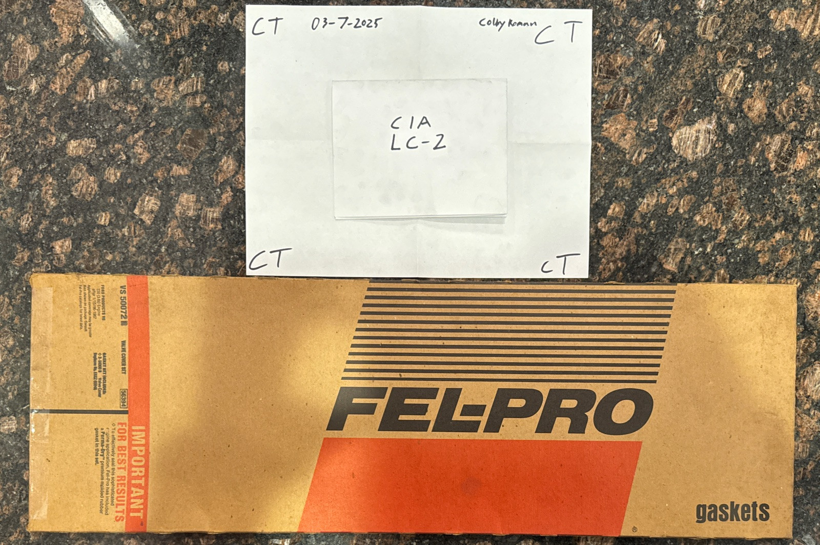 Engine Valve Cover Gasket Set Fel-Pro VS 50072 R - Image 3