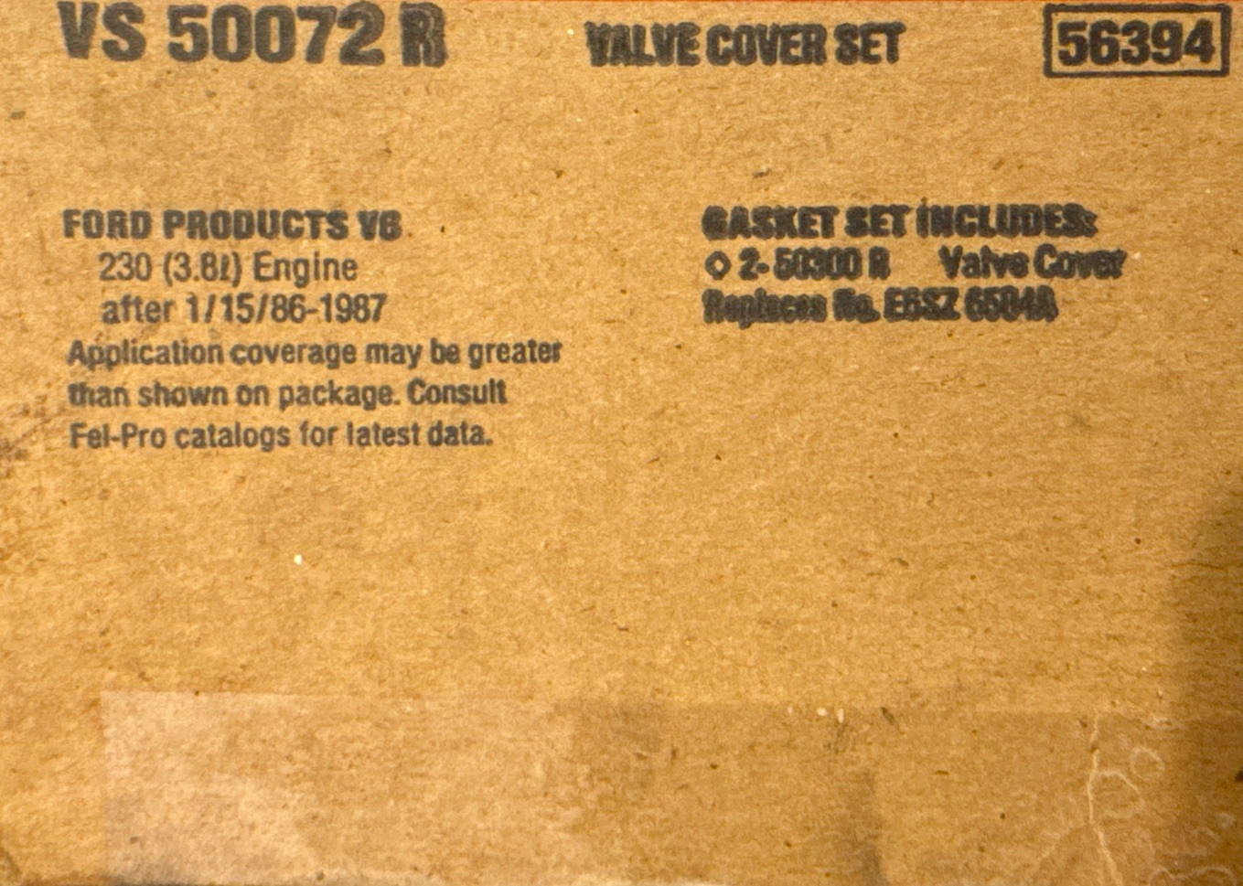 Engine Valve Cover Gasket Set Fel-Pro VS 50072 R - Image 4