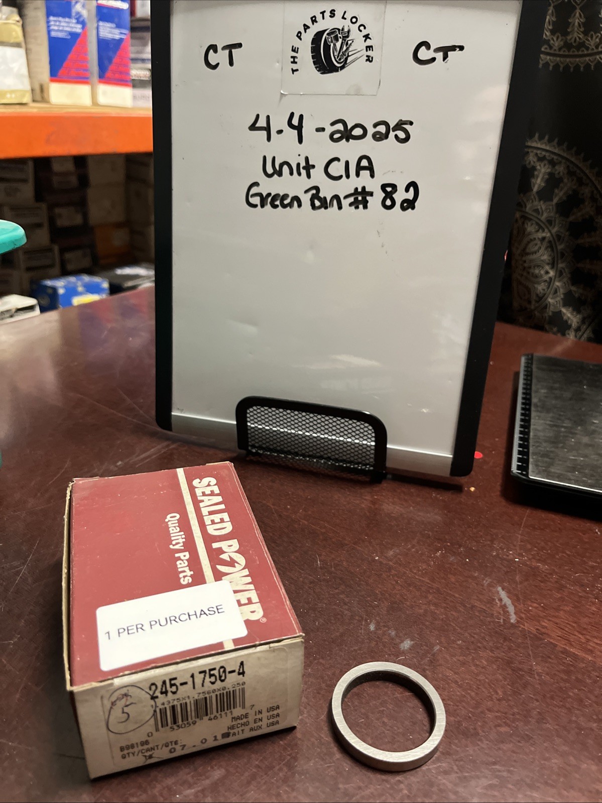 Engine Valve Seat Sealed Power 245-1750-4 1 Per Purchase