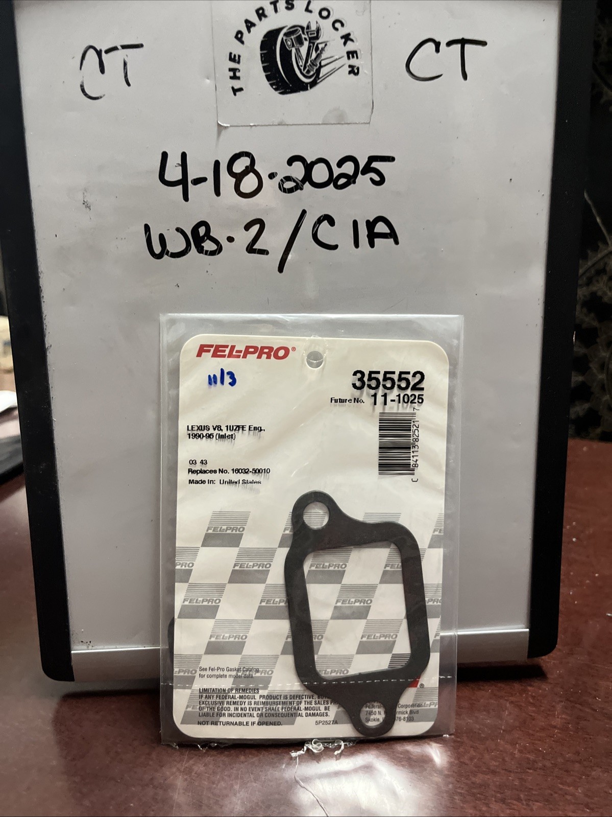 Engine Water Pump Gasket Fel-pro 35552