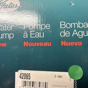 Engine Water Pump-Water Pump (Standard) Gates 42065 NOS