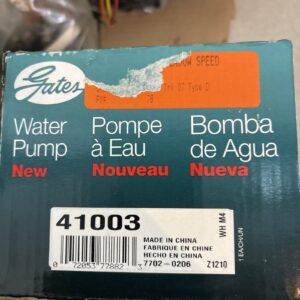 Engine Water Pump-Water Pump Standard Genuine Gates 41003
