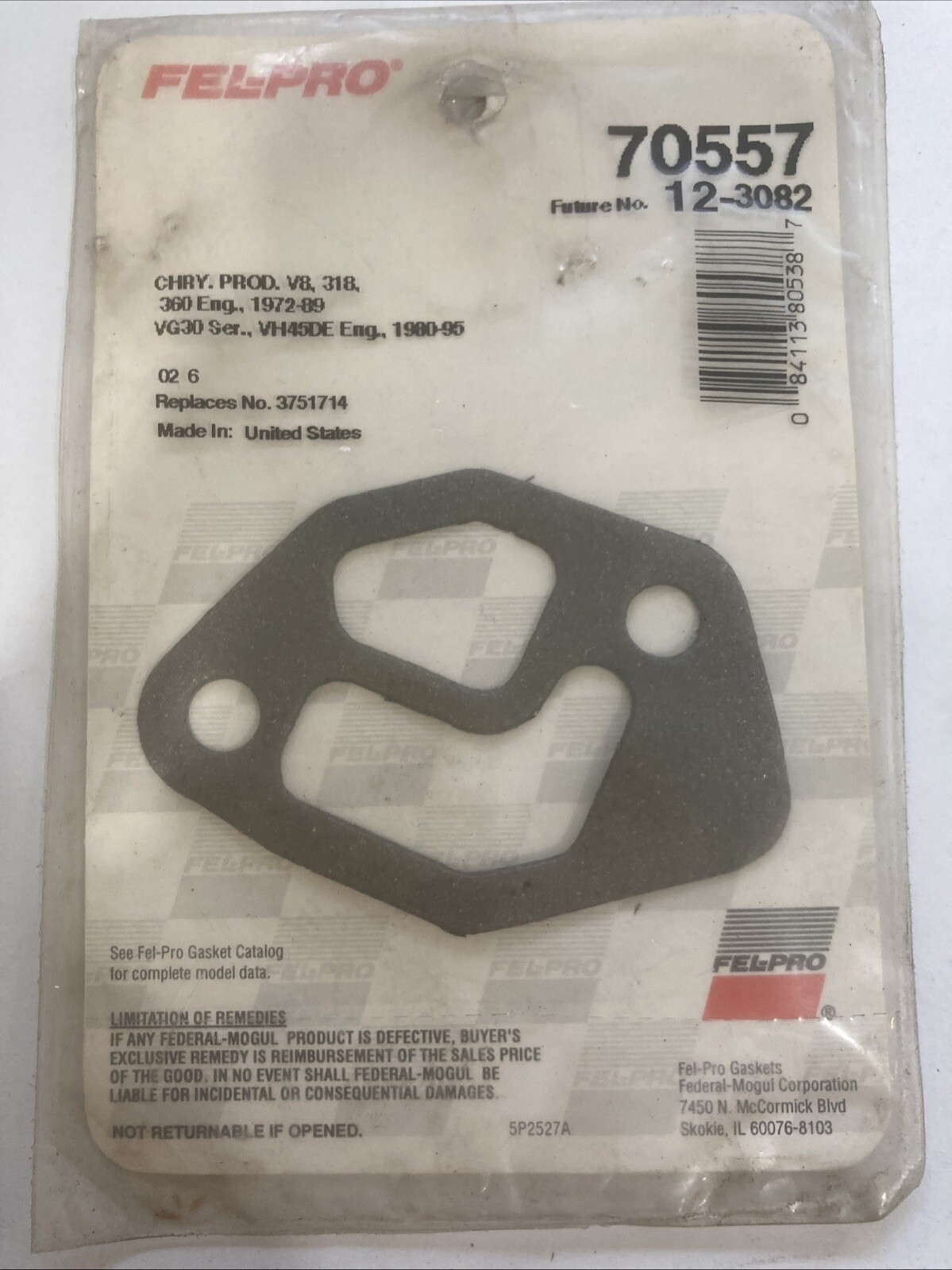 Exhaust Gas Recirculation Valve Gasket-Fel-Pro 70557 (SOLD INDIVIDUALLY) - Image 3