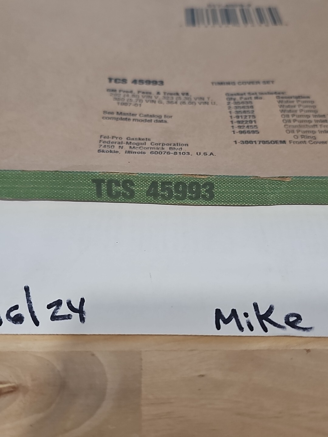 FEL-PRO TCS 45993 Timing Cover Gasket Set GM LS Series 97-07 - Image 3