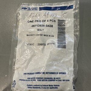 FORD GENUINE OEM BOLTS W713928 S438 PACKAGE OF 4