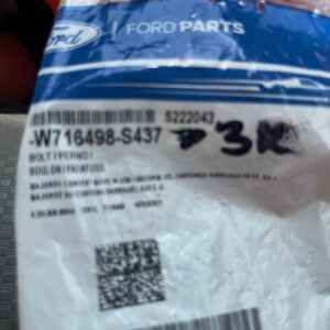 FORD OEM 15-19 Mustang Cooling Belts Pulleys-Idler Pulley Bolt W716498S437 - 3pk