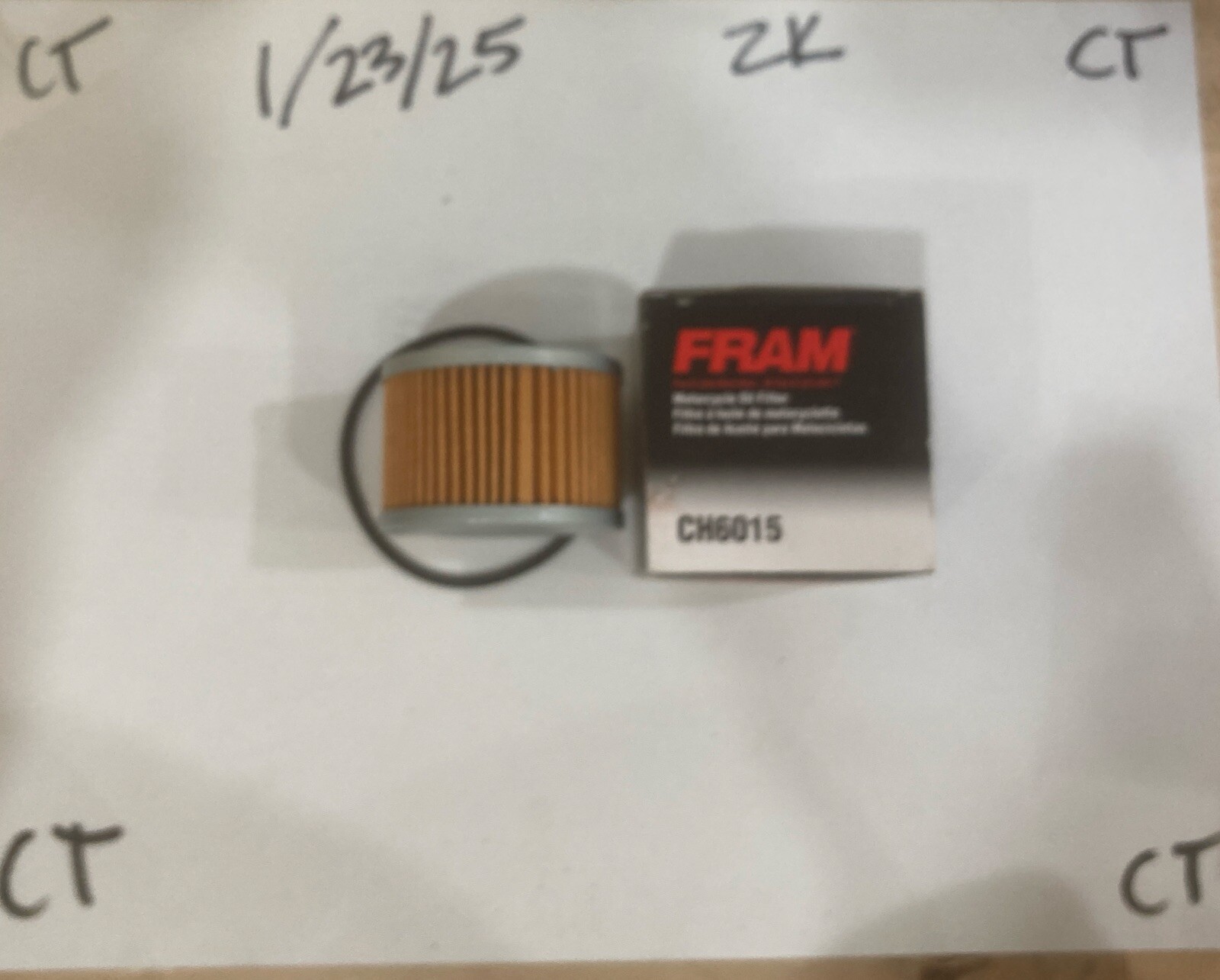 FRAM CH6015 Oil Filter for Motorcycles Designed For Longer Change Intervals ⏰