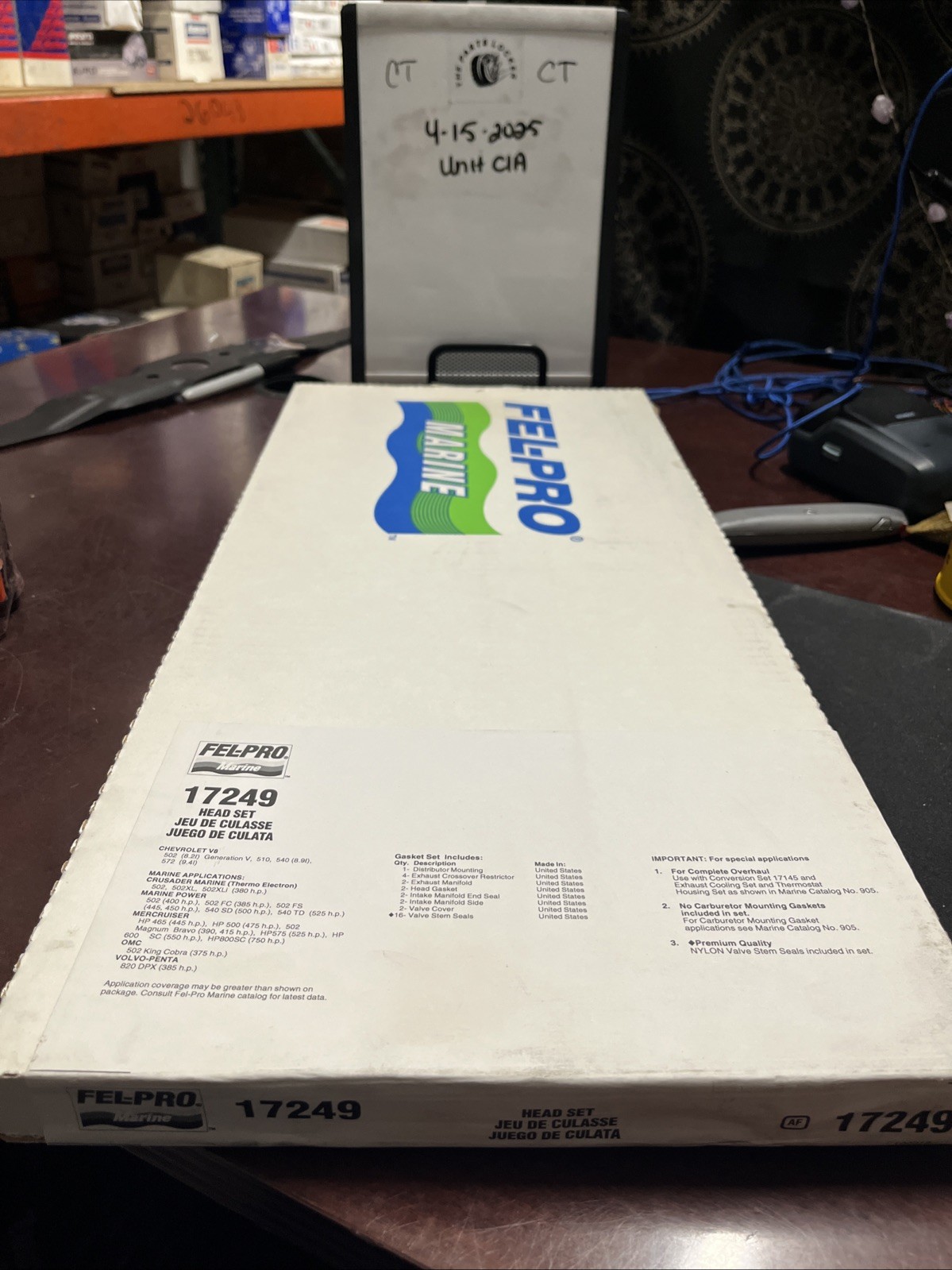 Fel-Pro 17249 Marine Cylinder Head Gasket Set