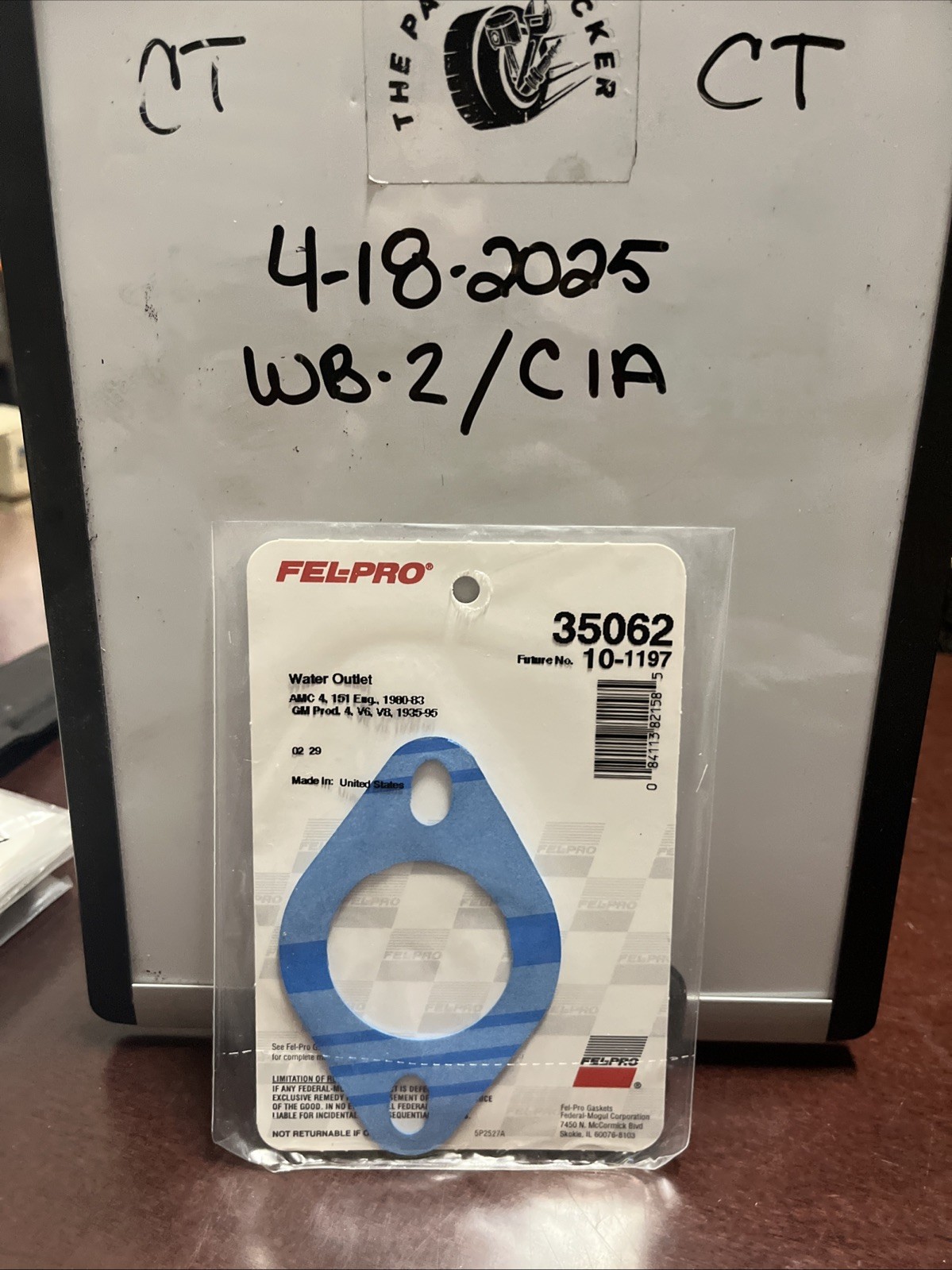 Fel-Pro 35062 Engine Coolant Outlet Gasket